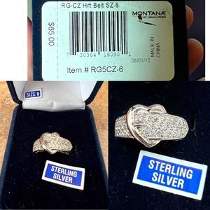 NIB Montana Silver Heart Ring